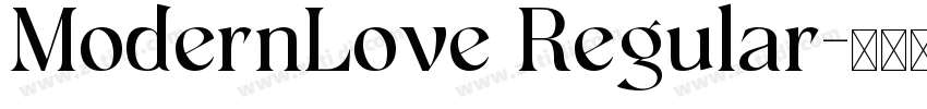 ModernLove Regular字体转换